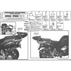 Kappa, nosič centrálního kufru, Honda VFR 800 (98-01) (bez plotny)