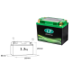 Landport, akumulátor Lithium-iontový, LIFEPO4 LFP20 (165X86X130) (YTX20BS, YTX20LBS, Y50N18LA2) (hmotnost 1300G) (6)