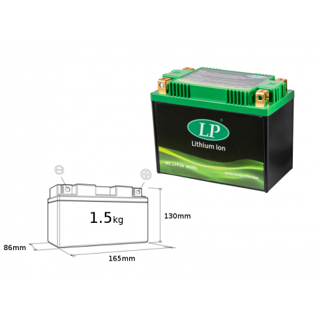Landport, akumulátor Lithium-iontový, LIFEPO4 LFP30 (165X86X130) (96 WH) (hmotnost 1500G) (6)