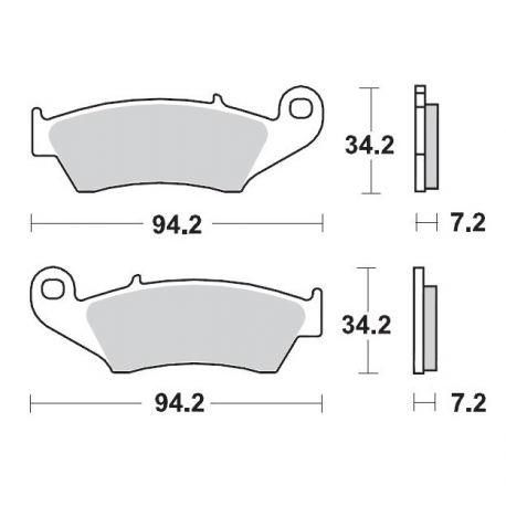 Moto-Master, brzdové desky KH185 / KH389 Sinter Metal Racing: 12 (SinterPRO SERIES Racing GP) Honda: CR 125-250-500, CRF 450,