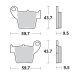 Moto-Master, brzdové desky KH346 Sinter Metal Racing: 12 (SinterPRO SERIES Racing GP) CR 125-250, CRF 450