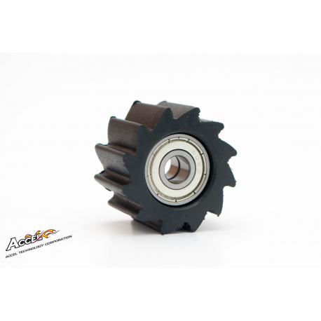 Accel, rolna řetězu s ložisky, prům. 38XH23,0mm ('ozubená'), černá barva