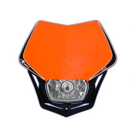 Racetech, přední maska V-Face KTM, barva oranžová/černá