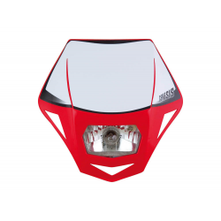 Racetech, přední maska Genesis Husqvarna, červená barva (12V/35W)
