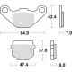 TRW Lucas, brzdové desky KH83 Organic, DERBI SENDA 50 12-17, Kawasaki KLX 110 10-, KMX 125 87-98, Suzuki UE 125 / 150 01-03, PR
