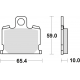 TRW Lucas, brzdové desky KH70 Organic, Yamaha XJ 550 81-82, XJ 750 82-85, XV 1000 83-85, XS 1100 81-82, přední