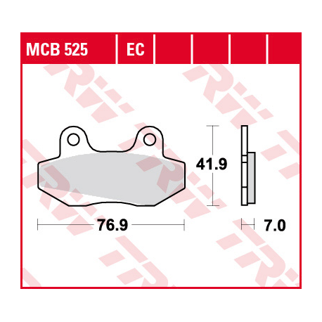 TRW Lucas, brzdové desky KH86 Organic, Honda NSR 50 89-96, NSR 80 87-92, FS 125 SONIC 03-, přední
