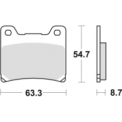 TRW Lucas, brzdové desky KH88 Organic, Yamaha TZR 125 88-00, FZR 600 89-95, YZF 600 96-02, FZ 750 85-94, XV 750 89-92, YZF 750