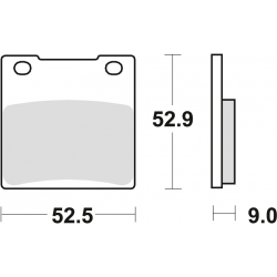 TRW Lucas, brzdové desky KH63 Sinter Street Kawasaki ZX7R 96-02, ZXR 750 89-95, ZRX 1100 / 1200 96-04, ZX12R / ZZR 1200 00-06,