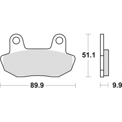 TRW Lucas, brzdové desky KH90 Organic, Honda CB 450 84-85, VT 750 83-86, přední