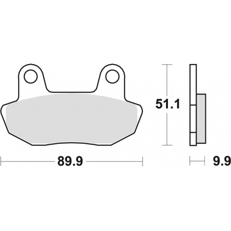TRW Lucas, brzdové desky KH90 Organic, Honda CB 450 84-85, VT 750 83-86, přední