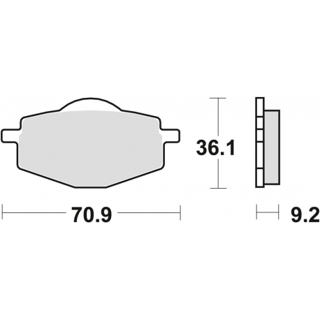 TRW Lucas, brzdové desky KH101 Sinter Offroad, Yamaha TDR 50 88-02, DT 80 85-97, DT 125 82-06, TDR 125 93-02, XT 350 85-95, XT