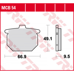 TRW Lucas, brzdové desky KH31 Organic, Honda CX 500 79-84, CB 750 77-81, CB 900 79-81, CBX 1000 '79, GL 1000 / 1100 78-81,