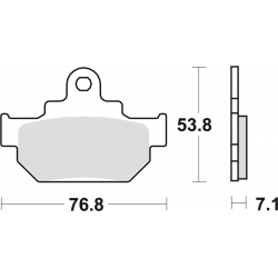 TRW Lucas, brzdové desky KH106 Organic, Suzuki GZ 125 98-04, VL 125 00-08, LS SAVAGE 650 86-01, přední