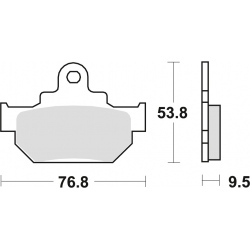 TRW Lucas, brzdové desky KH106/2 Organic, Honda MBX 125 84, Suzuki RM 250 86, DR 600 85-89, DR 650 90-91, přední