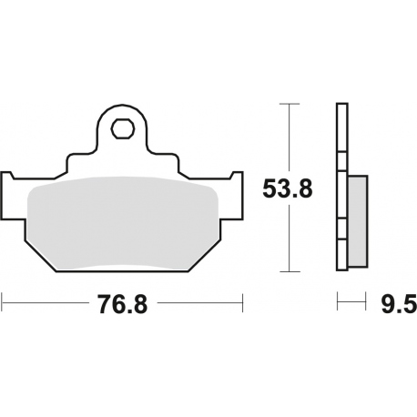 TRW Lucas, brzdové desky KH106/2 Organic, Honda MBX 125 84, Suzuki RM 250 86, DR 600 85-89, DR 650 90-91, přední