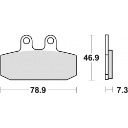 TRW Lucas, brzdové desky KH256 Organic, Aprilia RX 125 85-89, TUAREG 350 / 600 86-89, Honda NSR 125 88-03, CRM 125 90-99, KTM E