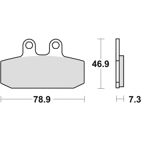 TRW Lucas, brzdové desky KH256 Organic, Aprilia RX 125 85-89, TUAREG 350 / 600 86-89, Honda NSR 125 88-03, CRM 125 90-99, KTM E
