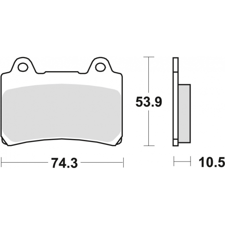 TRW Lucas, brzdové desky KH123 Organic, Yamaha SRX 600 88-95, FZ 750 89-94, XV 750 92-94, TDM 850 91-96, FJ 1200 88-97, XVZ 130