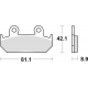 TRW Lucas, brzdové desky KH121 Organic, Honda CMX 450 86-89, CBR 600 87-94, XRV 750 90-92, přední