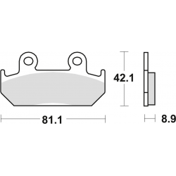 TRW Lucas, brzdové desky KH121 Sinter Street Honda CMX 450 86-89, CBR 600 87-94, XRV 750 AFRICA TWIN 90-92, přední