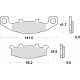 TRW Lucas, brzdové desky KH129 Organic, Kawasaki ZL 600 95-97, ZZR 600 / 1100 90-92, ZR 750 91-99, GPZ 900 90-94, GTR 1000 94-0