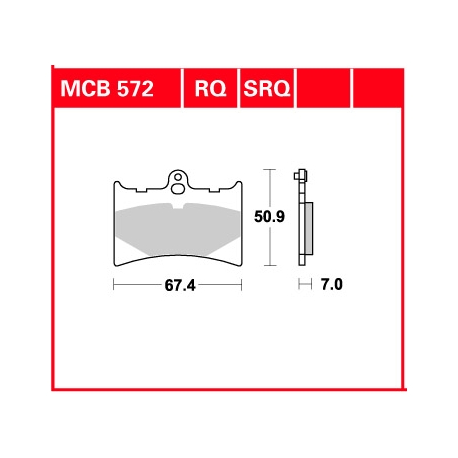 TRW Lucas, brzdové desky KH126 Organic, Aprilia AF 125 89-92, RS 125 95-06, GILERA NORDWEST 600 91-93, MOTO GUZZI QUOTA 1000 89