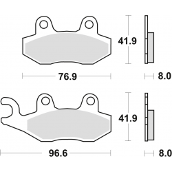 TRW Lucas, brzdové desky KH135 KH214 Sinter Offroad, Aprilia SX 125 '18-, Honda NSR 150 02-, Kawasaki KLX 125 10-13, KDX 250 90