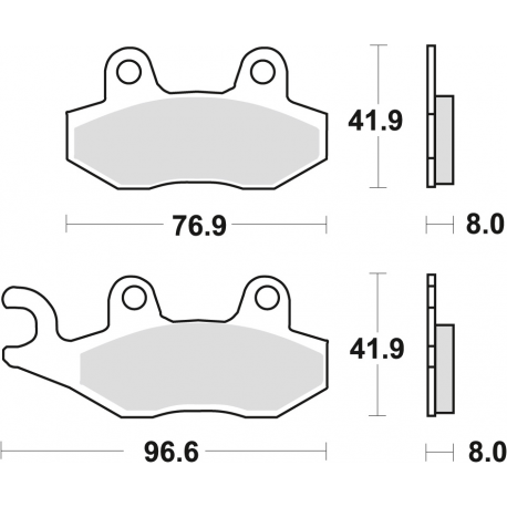TRW Lucas, brzdové desky KH135 KH214 Sinter Offroad, Aprilia SX 125 '18-, Honda NSR 150 02-, Kawasaki KLX 125 10-13, KDX 250 90