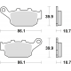 TRW Lucas, brzdové desky KH140 Organic, Honda XLV TRANSALP 91-13, XRV 750 AFRICA TWIN 90-03, NX 650 DOMINATOR 88-94, Suzuki XF