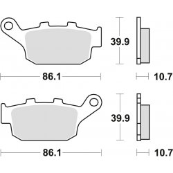 TRW Lucas, brzdové desky KH140 Organic, Honda XLV TRANSALP 91-13, XRV 750 AFRICA TWIN 90-03, NX 650 DOMINATOR 88-94, Suzuki XF