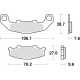 TRW Lucas, brzdové desky KH141 Organic, Kawasaki GPZ 500 94-04, ZR 550 91-95, Suzuki RGV 250 91-92, GSX 1100 G 94-95, přední/zad