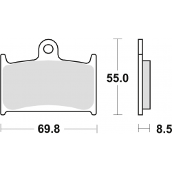TRW Lucas, brzdové desky KH145 KH236 Sinter Street Suzuki GSXR 750 88-93, GSXR 1100 89-92, TRIUMPH DAYTONA 955 96-06, SPEED TR