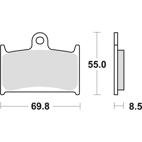 TRW LUCAS KLOCKI HAMULCOWE KH145 KH236 SINTER STREET SUZUKI GSXR 750 88-93, GSXR 1100 89-92, TRIUMPH DAYTONA 955 96-06, SPEED TR