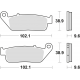 TRW Lucas, brzdové desky KH142 KH226 Organic, Honda VFR 750 88-97, CBR 1000F 89-92, GL 1500 F6C 97-03, TRIUMPH TIGER 900 99-01,