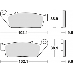 TRW Lucas, brzdové desky KH142 KH226 Organic, Honda VFR 750 88-97, CBR 1000F 89-92, GL 1500 F6C 97-03, TRIUMPH TIGER 900 99-01,