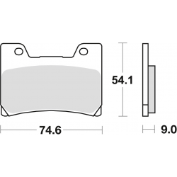 TRW Lucas, brzdové desky KH160 Organic, Yamaha FZR 600 90-95, TDM 850 96-01, FZR 1000 89-90, V-MAX 1200 96-02, přední