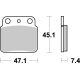 TRW Lucas, brzdové desky KH137 Sinter Offroad, Kawasaki KFX 400 03-06, Suzuki LT 250 87-90, LTZ 400 03-06, LTZ 450 06-12, LT 50
