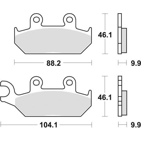 TRW Lucas, brzdové desky KH172 Organic, Yamaha XT 600 90-03, XTZ 660 91-99, přední