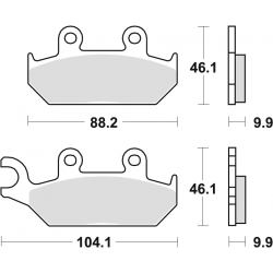 TRW Lucas, brzdové desky KH172 Sinter Street Yamaha XT 600 90-03, XTZ 660 91-99, přední