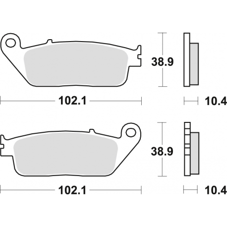 TRW Lucas, brzdové desky KH196 Organic, Honda CBR 1000F, 90-92 ST 1100 90-95, Yamaha MT-01 05-12, zadní