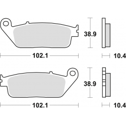 TRW Lucas, brzdové desky KH196 Sinter Street Honda CBR 1000F 90-92, ST 1100 90-95, Yamaha MT-01 05-12, zadní