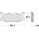 TRW Lucas, brzdové desky KH179 Sinter Street Yamaha XV 535 95-98, XJ 600 92-97, XVS 650 97-07, XJ 900 95-03, XV 1100 94-98, XV