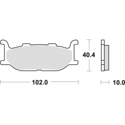 TRW Lucas, brzdové desky KH179 Sinter Street Yamaha XV 535 95-98, XJ 600 92-97, XVS 650 97-07, XJ 900 95-03, XV 1100 94-98, XV
