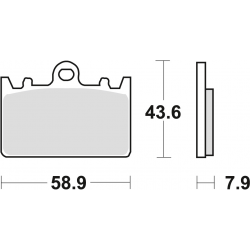 TRW Lucas, brzdové desky KH180 Organic, Kawasaki ZXR 400L 91-03, přední