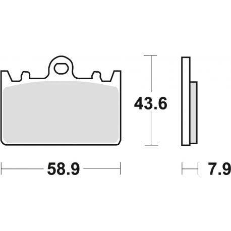 TRW Lucas, brzdové desky KH180 Organic, Kawasaki ZXR 400L 91-03, přední