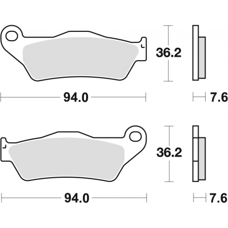 TRW Lucas, brzdové desky KH181 Organic, BMW R 1200 HP2 04-10 R-NINE T '13-, K 1300 GT 09-15, KTM EXC 525 03-07, LC4 ADV 97-01,