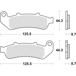 TRW Lucas, brzdové desky KH189 Organic, Honda CBR 1000 F DUAL 93-00, přední/zadní