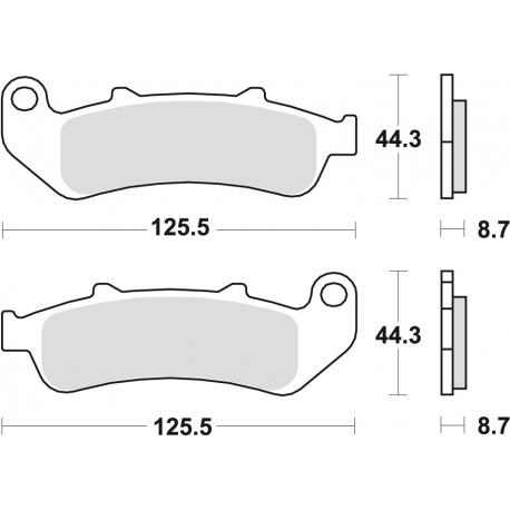 TRW Lucas, brzdové desky KH189 Organic, Honda CBR 1000 F DUAL 93-00, přední/zadní