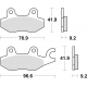 TRW Lucas, brzdové desky KH197 Organic, Honda XLV 125 01-13, VT 125 SHADOW 99-08, Suzuki BURGMAN 125 '14-, Yamaha TZR 50 97-00,